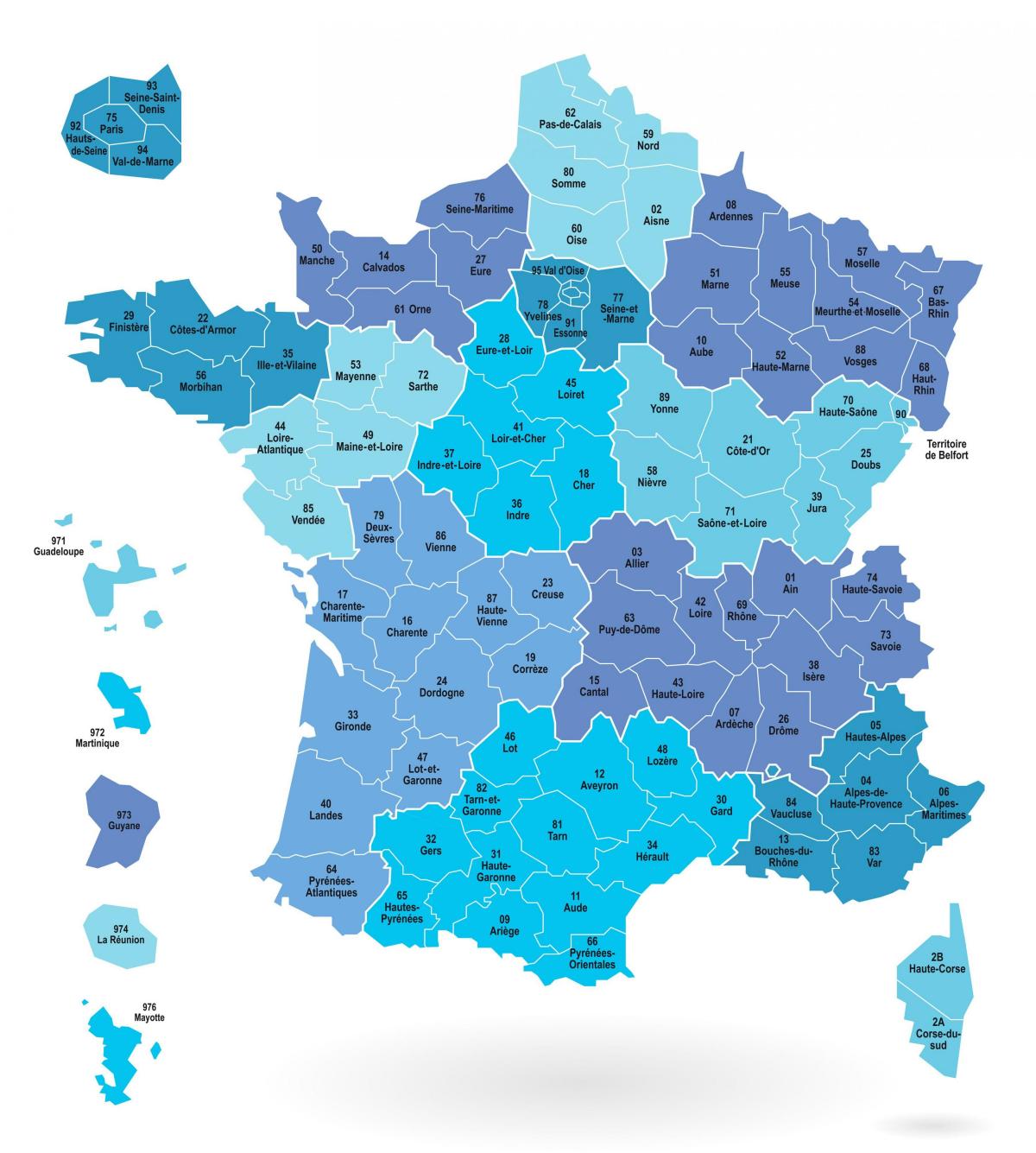 Carte de l'État français
